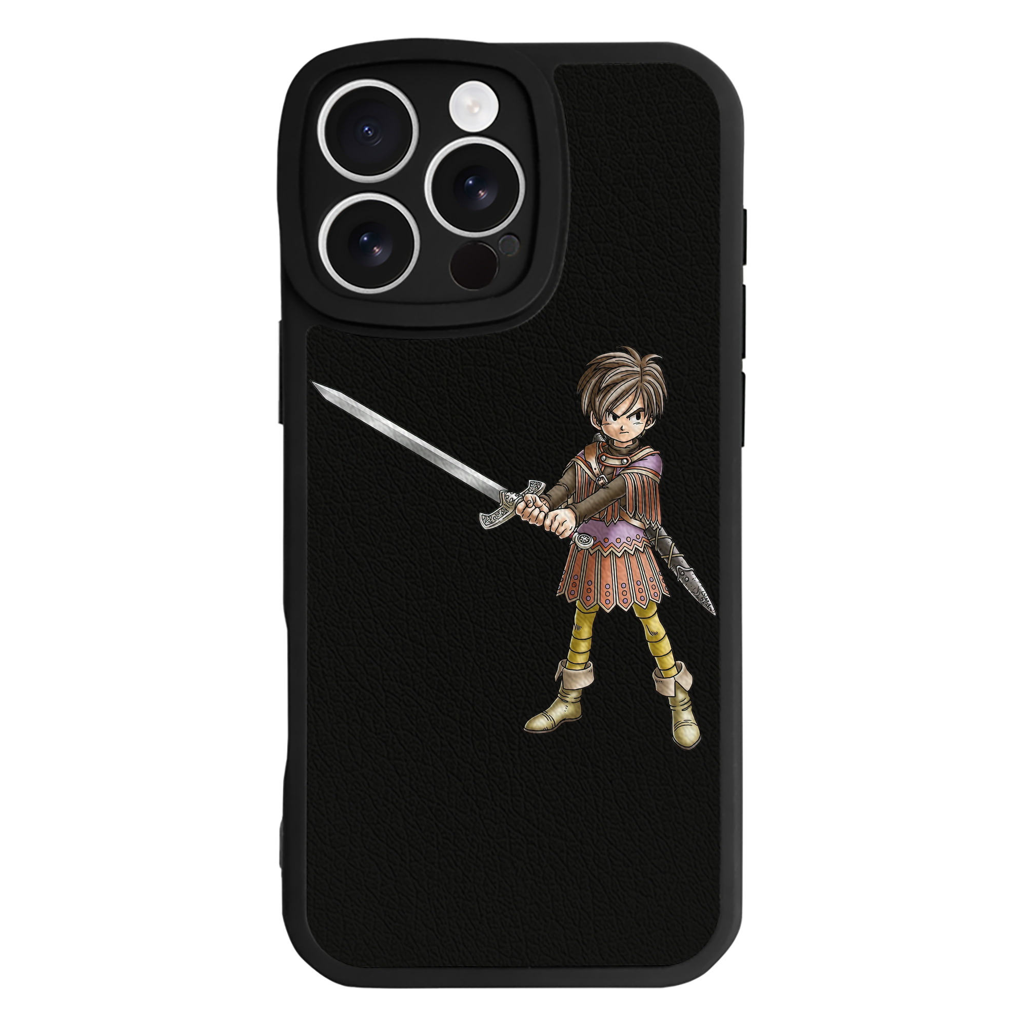 （画像用） ドラゴンクエスト Doragon Kuesuto Dragon Quest 【iPhone 16シリーズ対応】シリコンスマホケース（レザー調） 材質：シリコン